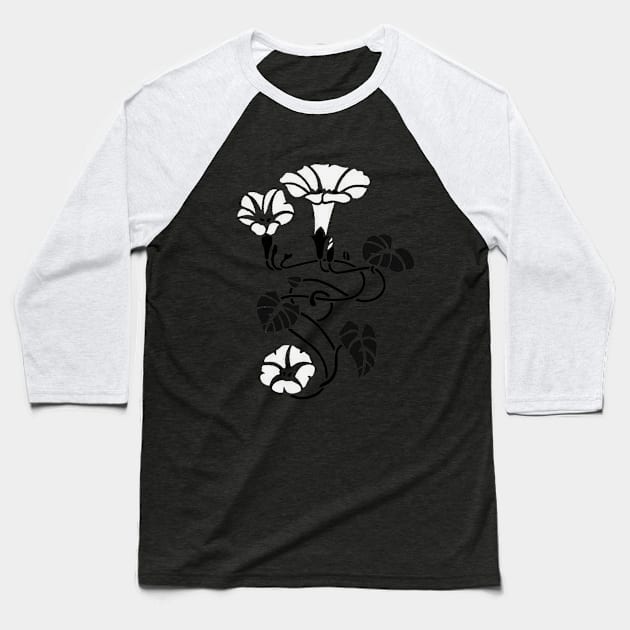 Dancing Flower Baseball T-Shirt by philjones